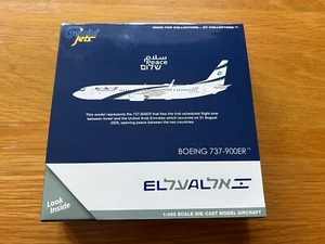 ELAL Israel 737-900ER Boeing Diecast Metal Modelo 1:400 Gemini Jets GJELY1956 Nuevo - Imagen 1 de 10