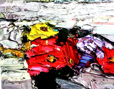 KLAUS FUßMANN  Rosen 2020  HAND-SIGNIERT, datiert, Multiple mit Rahmen SELTEN - Bild 1 von 4