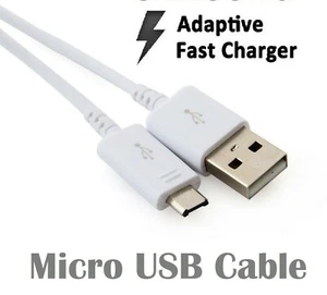 2M FAST CHARGE Micro USB CABLE For Samsung Galaxy Note 5 4 S6 Edge S7 S4 S3 Lead - Picture 1 of 5