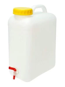 16l Weithalskanister + Deckel + Auslaufhahn Wasser Kanister Wohnmobil Camping - Bild 1 von 1