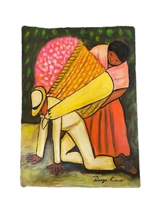 DIEGO RIVERA Original Pastel on Paper Technique, Signed . Social Realism - Picture 1 of 2