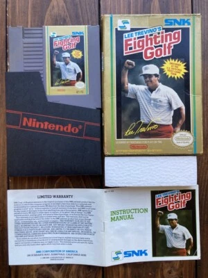 Lee Trevino's Fighting Golf Nintendo 1989 NES SNK CIB Complete Cart Manual Box!! - Image 1 of 3