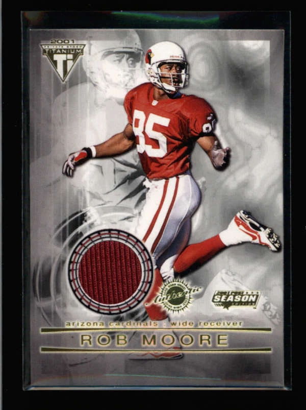 ROB MOORE 2001 PRIVATE STOCK TITANIUM GAME USED WORN JERSEY AX8338 - Image 1 of 1