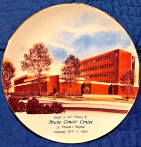 BRUNO CANCER CENTER, St Vincent’s Hospital Ltd Ed Porcelain Plate, Birmingham AL - Picture 1 of 6