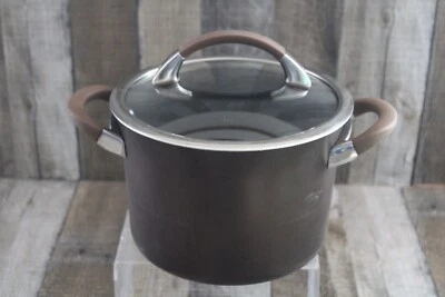 CIRCULON PROFESSIONAL NON-STICK 4 QT. STOCK PAN w/STAINLESS LID Hard-Anodized - Image 1 of 4