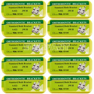 20PCs ETERFANT Dental Orthodontic Bracket Braces Metal Standard Roth 022 3Hooks - Picture 1 of 13