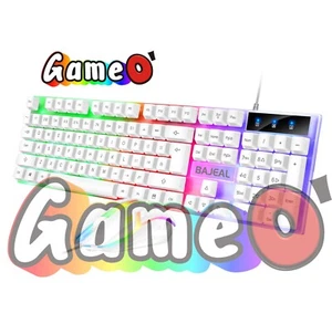 KIT MOUSE E TASTIERA MECCANICA DA GAMING PC CON FILO USB RETROLLUMINATA LED RGB - Foto 1 di 3