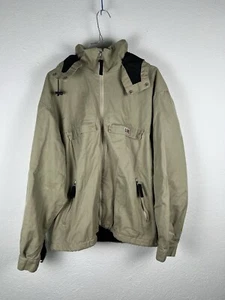 Napapijri Vintage de los Hombres Geographic Voyage Hooded Kakhijacket Talla XL - Imagen 1 de 9