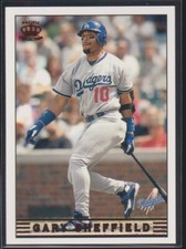 1999 PACIFIC CROWN RUBY RED RETAIL PARALLEL #145 GARY SHEFFIELD DODGERS SP