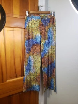 Cha Cha Vente Women's Wide Leg Casual Pants Made In USA Sz Petite Lg - Image 1 of 4