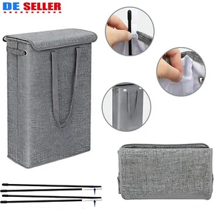 Cesta de lavandería 45L recogedor de ropa caja de lavandería con tapa contenedor de ropa de suciedad tela DE - Imagen 1 de 10