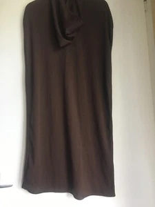 VINTAGE ANNÉES 90 CAPE JEDI MARRON AVEC CAPUCHE ET CEINTURE ASSORTIE POLYESTER - Photo 1/5