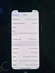 Apple iPhone 12 64GB - Fully Unlocked AT&T - Blue - Afbeelding 1 van 2