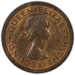 New Zealand 1955 1/2 Penny Coin - Nice Condition! - Picture 1 of 2