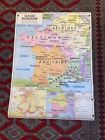 Vintage French Map Of Gaule Romaine / Invasions Barbares Gaule Merovingienne