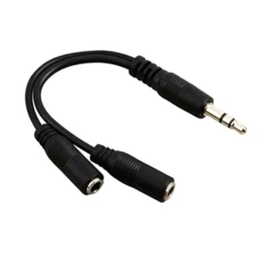 3.5mm Audio Splitter Cable-Stereo Splitter Cable 3.5mm Male to 2x 3.5mm Female - Picture 1 of 11