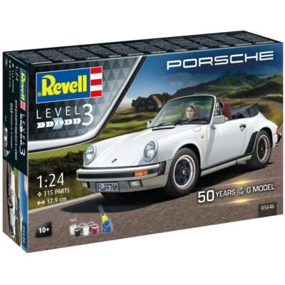 Revell Porsche 911 G-Model Cabrio 50th Anniversario 1:24 Kit Modello - Immagine 1 di 3