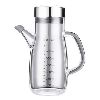 Dispensador de aceite de oliva olla de aceite a prueba de fugas botella de aceite práctica para cocinar en cocina Foto 1 de 4