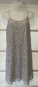Alice + Olivia Emmie Metallic Lace & Nude Lining Slip Dress~S~$348 Looks New - Picture 1 of 7
