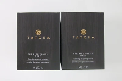2x TATCHA The Rice Polish DEEP ~ Full Size 60g / 2.1 oz ~ NEW & BOXED $136 - Image 1 of 4