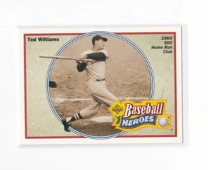 TED WILLIAMS '92 UPPER DECK-BASEBALL HEROES INSERT CARD-SHIPS FREE TO THE US!! - Picture 1 of 24