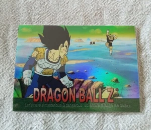 Dragon Ball Z chromium trading card Circa 2000 Vegeta - Picture 1 of 2