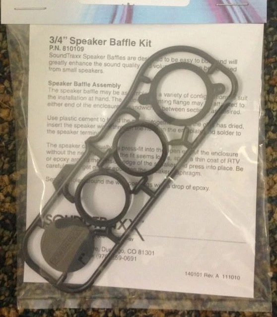 Soundtraxx 810109 3/4" 20mm Speaker Baffle / Enclosure fits 810053  - $5 Offer - Image 1 of 1