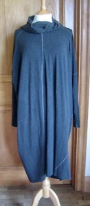 Grey Cotton Modal Jersey CREA CONCEPT Cocoon Kaftan Djellaba Dress - 42 - EUC - Picture 1 of 13