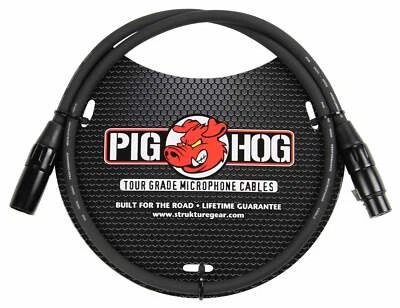 Pig Hog 8mm XLR Microphone Cable Male to Female 3 Ft - Image 1 of 3