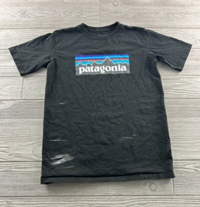 PATAGONIA Short Sleeve Daily Graphic Shirt Youth Boys Black Size XXL 16-18 - Picture 1 of 9