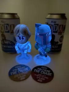 Funko Soda Boba Fett chase & Luke chase w/ celebration sticker 2022 galactic con - Picture 1 of 12