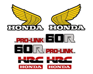 Decal set for 1983 Honda CR60 motorcycle, tank, fenders & swingarm CR 60 - Picture 1 of 1