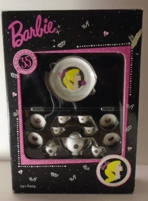 Vintage Barbie 35th Anniversary Miniature Nostalgic Tea Set NIB 1994 - Image 1 of 4