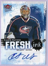 2008/09 Ultra Fresh Ink autograph card# FI-FN of Fredrik Norrena