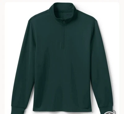 Lands End Performance Cuarto Cremallera XL Evergreen Nuevo Foto 1 de 3