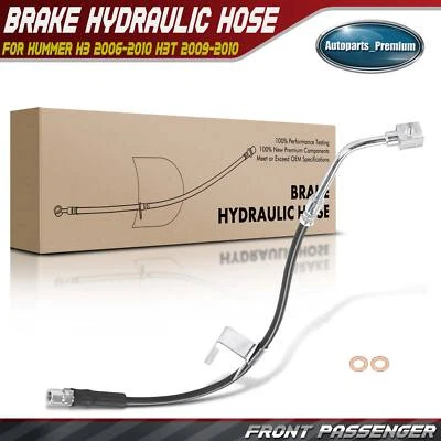 Front Right Passenger Brake Hydraulic Hose for Hummer H3 2006-2010 H3T 2009-2010 - Image 1 of 4