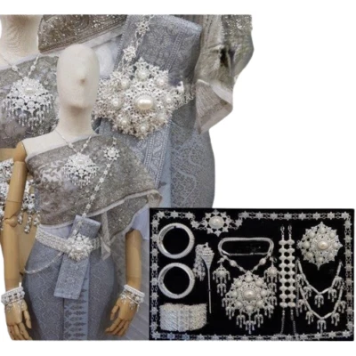 1 CONJUNTO Boda Tradicional Tailandesa Mujeres Joyería Ron Baile Tailandés Disfraz NUEVO Foto 1 de 4