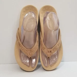 Vionic Women Size 10 TVW4895 380 High Tide Slip On Beige Thong Flip Flop Sandals - Picture 1 of 13