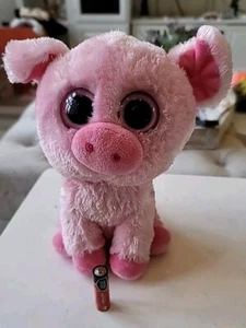 Ty Beanie Boo Corky Large 9 Zoll rosa Schwein Plüsch 2011 - Bild 1 von 8