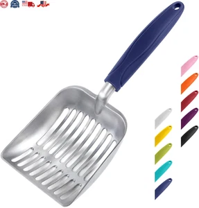 Cat Litter Scoop Aluminum Alloy Sifter, Kitty Metal Scooper, Deep Shovel, - Picture 1 of 11