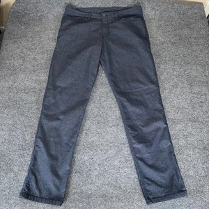 Lululemon ABC Pant Classic Heathered Navy Blue Tech Canvas Mens 36 (Fits 37x33) - Picture 1 of 9