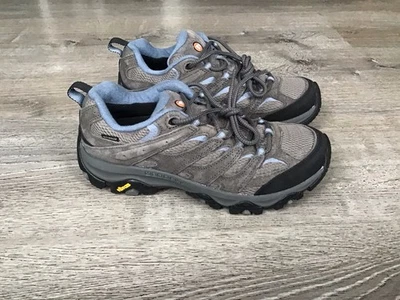 NUEVO Merrell Moab 3 Mujer Talla 9.5 Gris Azul Impermeable Zapatos de Senderismo J500160 Foto 1 de 4