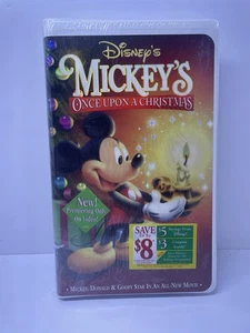 Disney Mickey's Once Upon a Christmas VHS Tape 1999 Clamshell - Picture 1 of 4