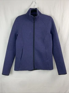 Lululemon Womens Blue Mock Neck Long Sleeve Pockets Full-Zip Jacket Size 8 - Picture 1 of 10