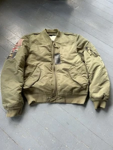 Ralph Lauren Denim And Supply Patch Bomber Jacket Size S - Picture 1 of 12