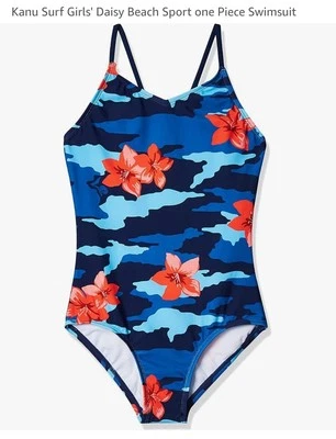 Traje de baño Kanu Surf para niñas Daisy Beach deportivo de una pieza talla 12 niñas Foto 1 de 3