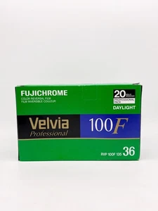 Unopened box FUJICHROME Velvia 100F Film, 35mm - Pack of 20. Exp 2007 - FROZEN - Picture 1 of 4