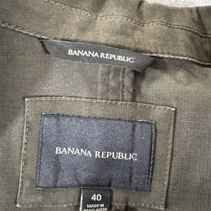 Banana Republic - grün - 100% Baumwolle - unkonstruierter Blazer - Sportjacke - 40 - Bild 1 von 6