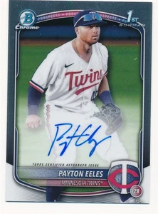 PAYTON EELES 2025 BOWMAN CHROME #CPA-PE AUTO AUTOGRAPH TWINS MINT - Picture 1 of 2