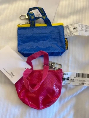 IKEA KNOLIG Extra Small zipper Coin Bag with Key Ring - image 1 of 3